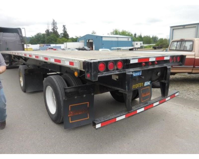 2001 Wabash 53' Combo Air Ride Rear Axle Slide Flatbed Flatbed Trailer