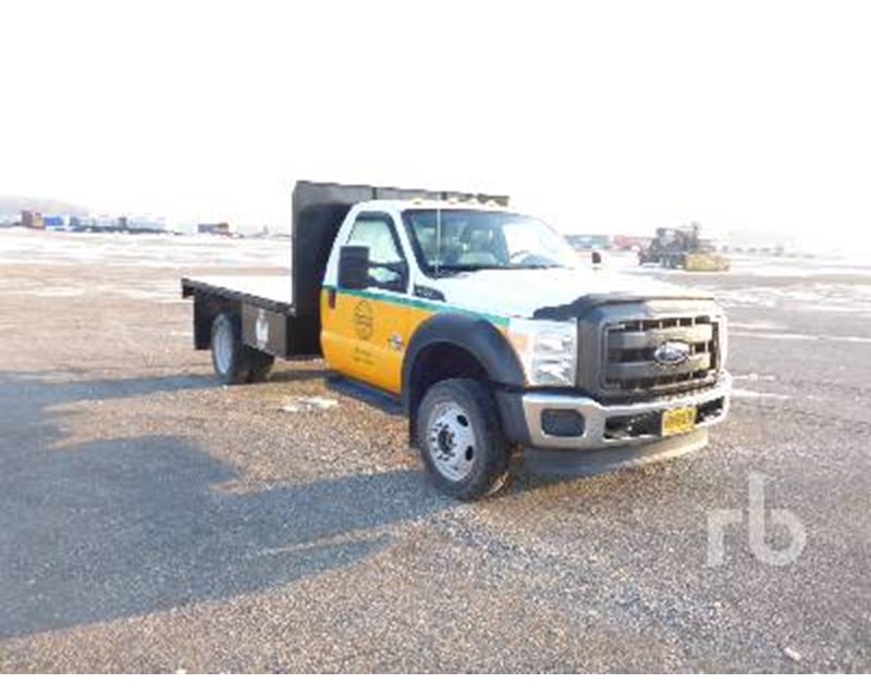 Ford f550 flatbed dump truck #8