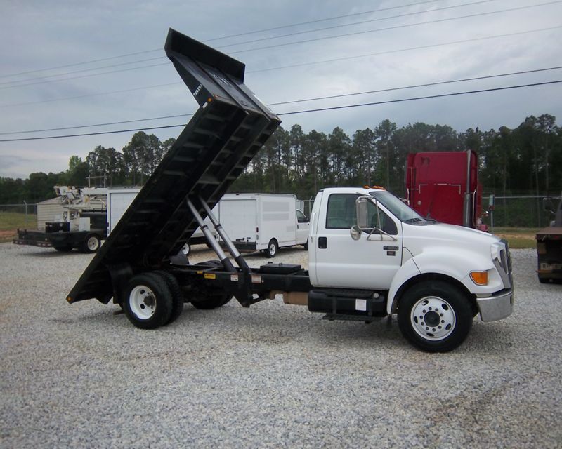 Ford f650 flatbed dump #2