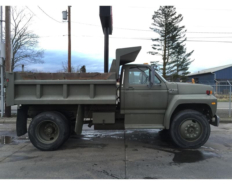 1993 Ford f700 dump truck #5