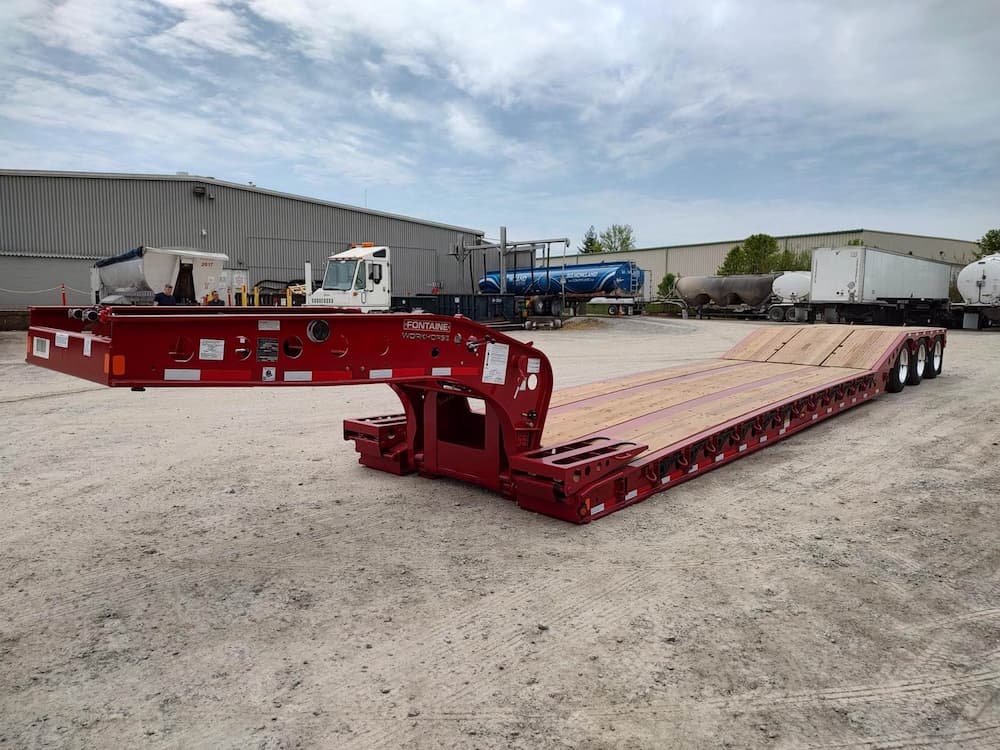 detachable removable gooseneck lowboy trailer