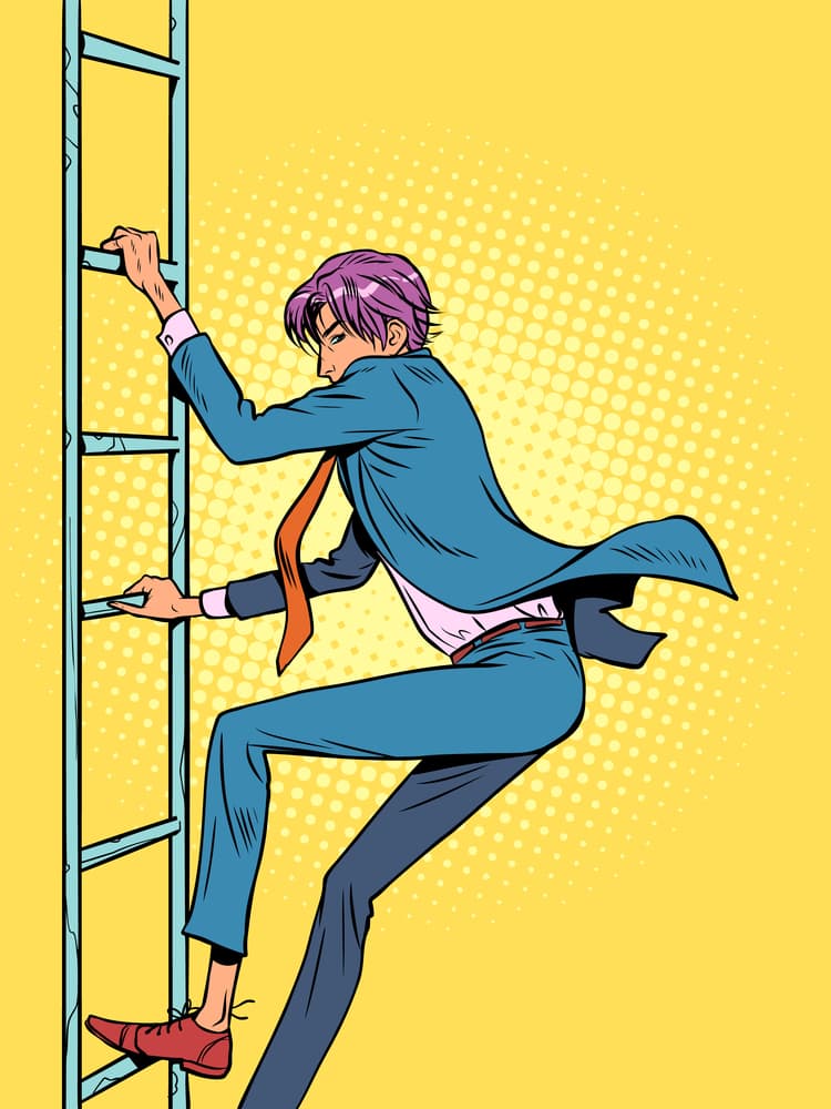 promotion climbing ladder for career advancement