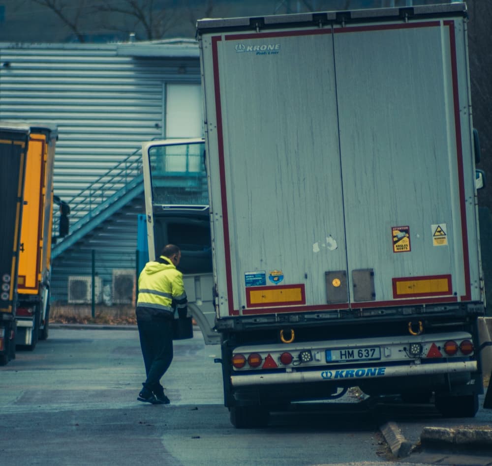 local truck driver in the city