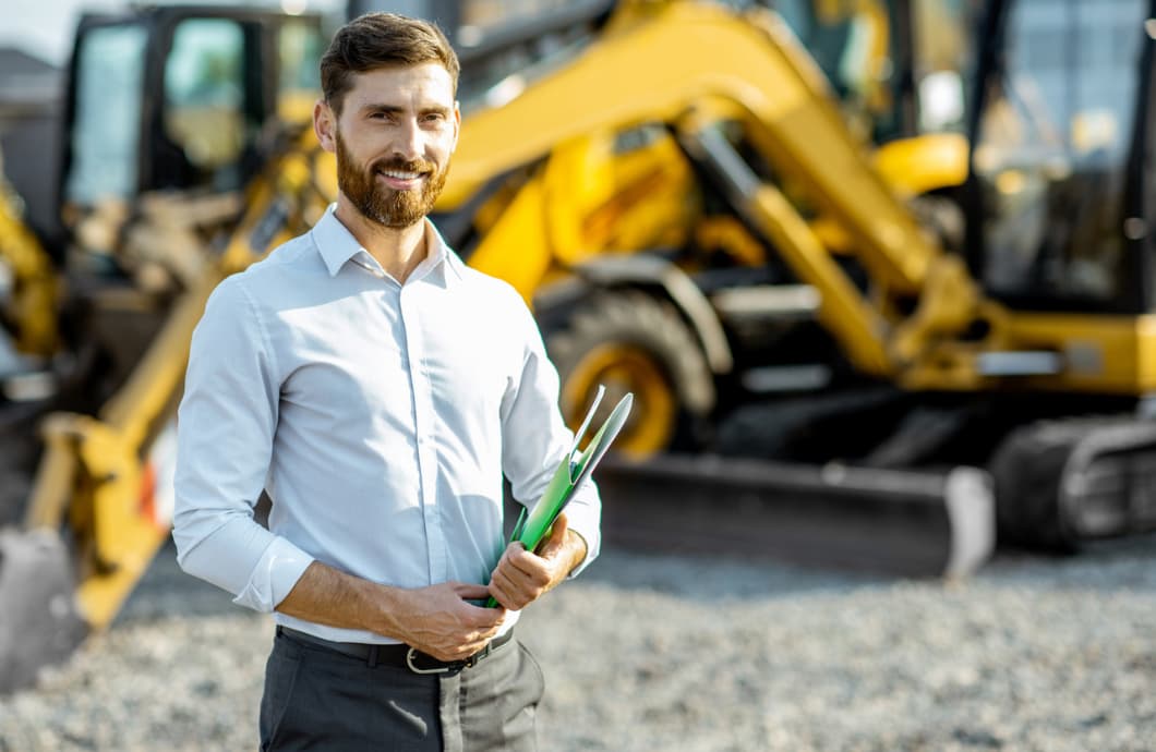 heavy construction equipment salesman