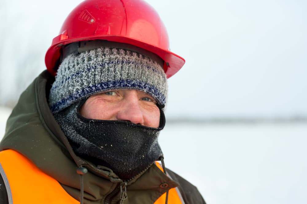 cold weather face protection for construction workers