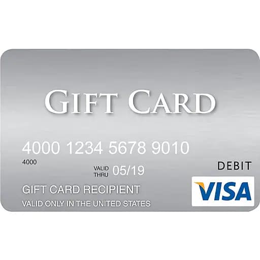 visa gift card for heavy duty workers