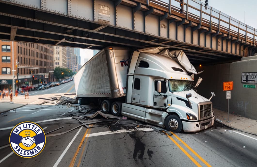 semi truck height clearance wrecks