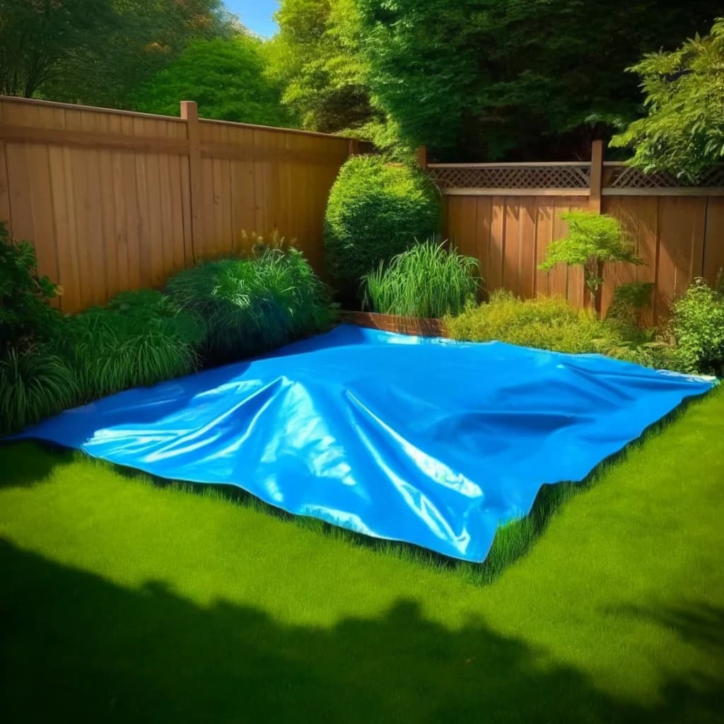 tarp covering grading project