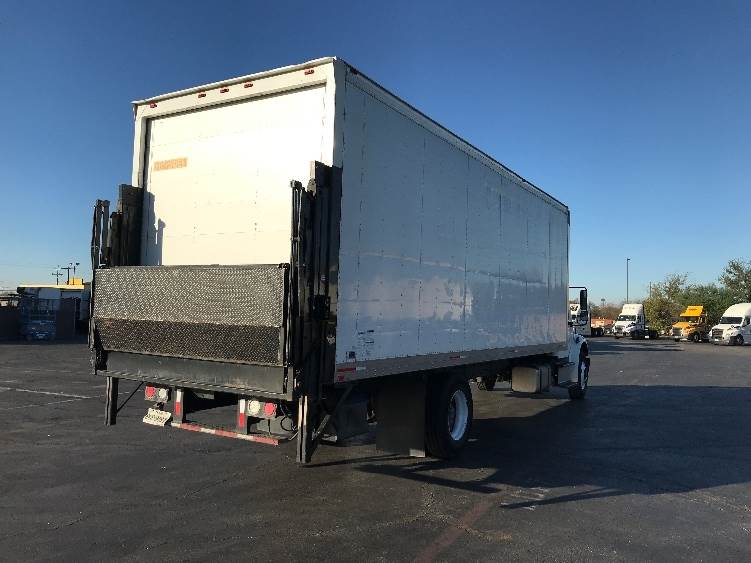 retracted rail-lift gate for box truck