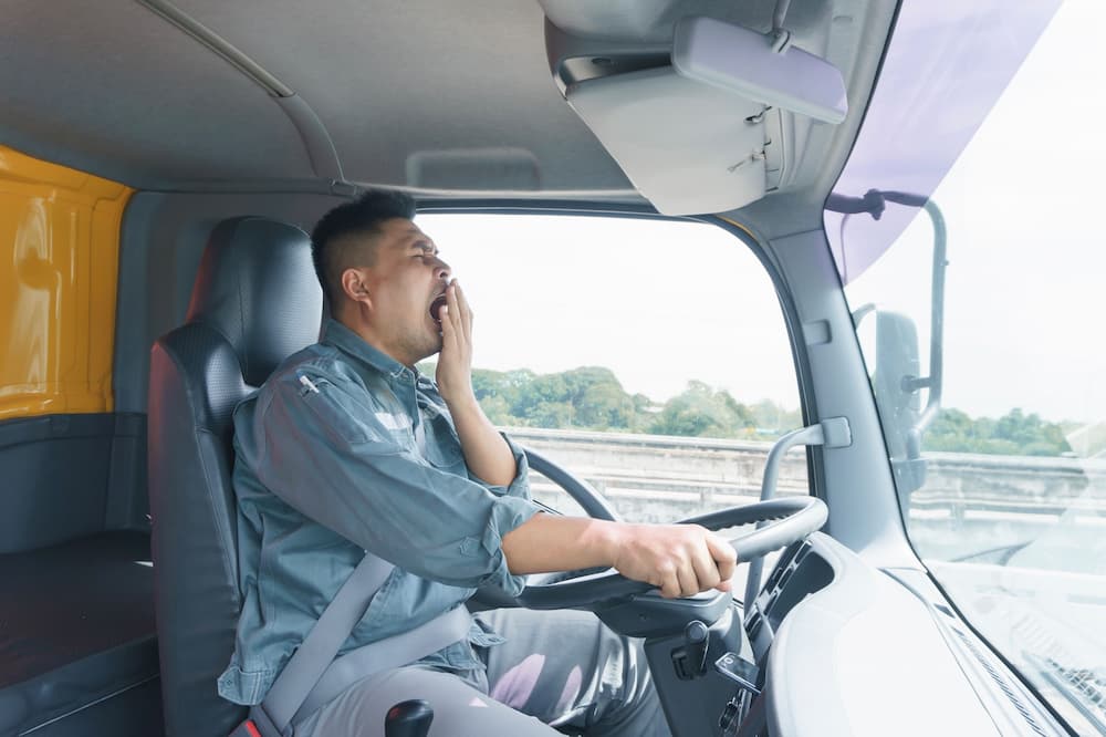 drowsy truck driver
