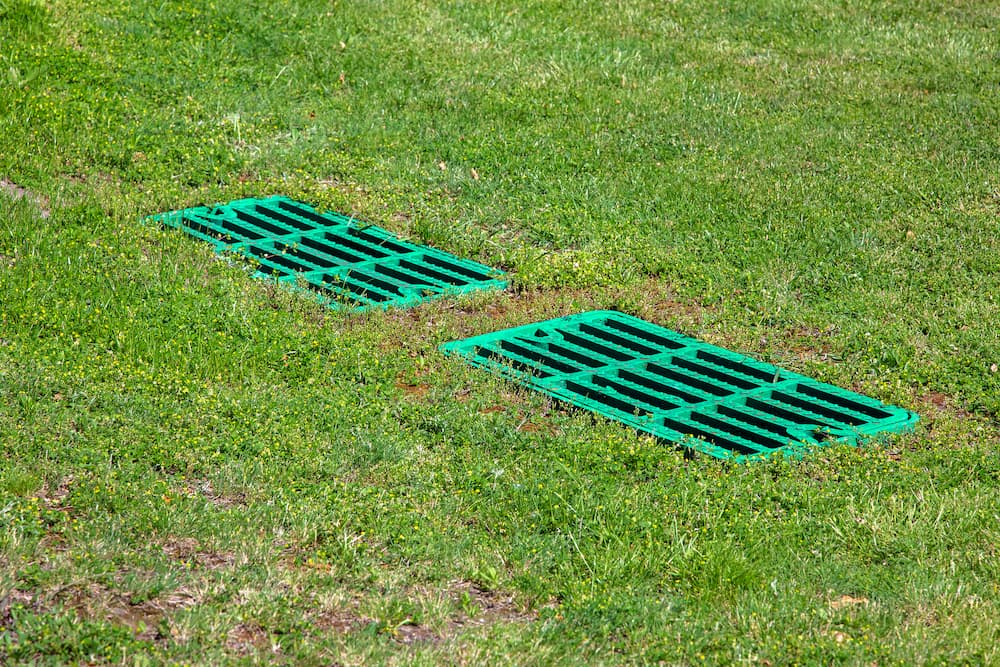 catch basin installed