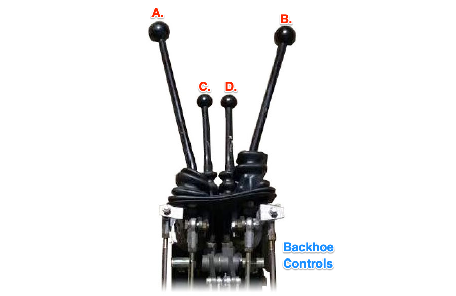 backhoe digger controls