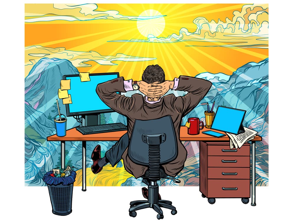 relaxed business man crm