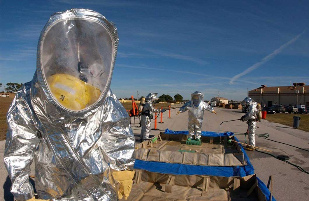 transporting hazardous materials hazmat suits