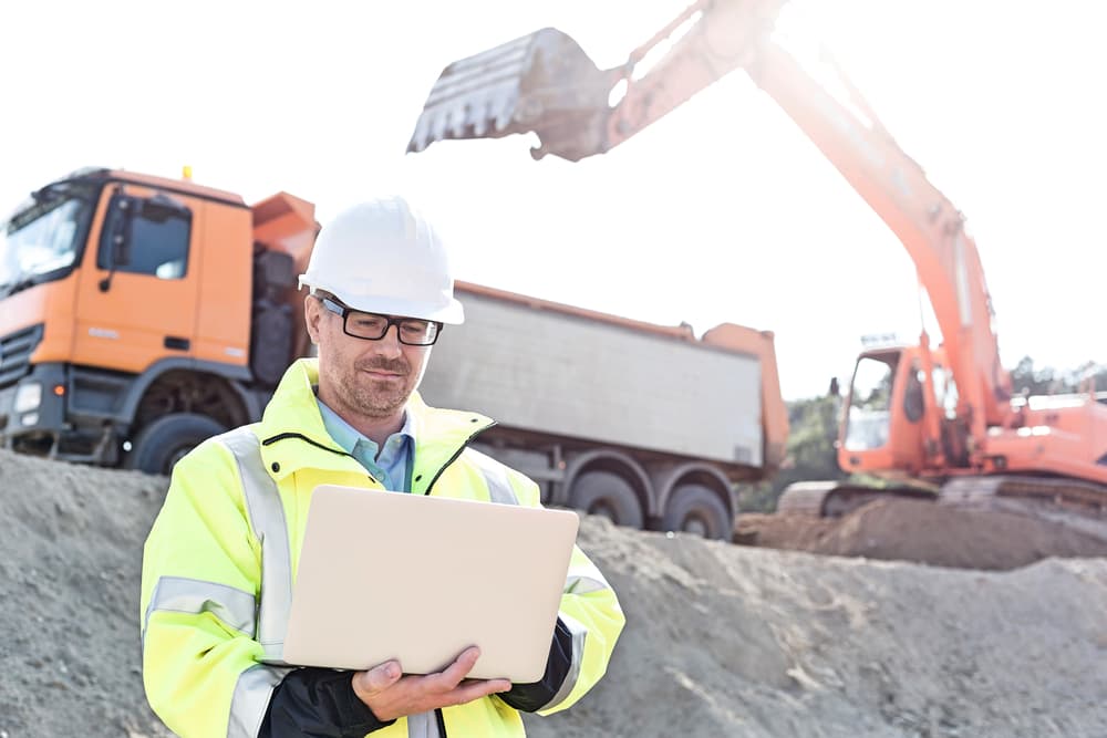 data analytics on construction site