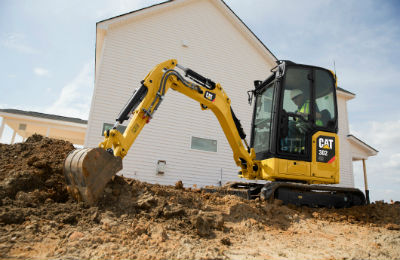 Cat mini excavator