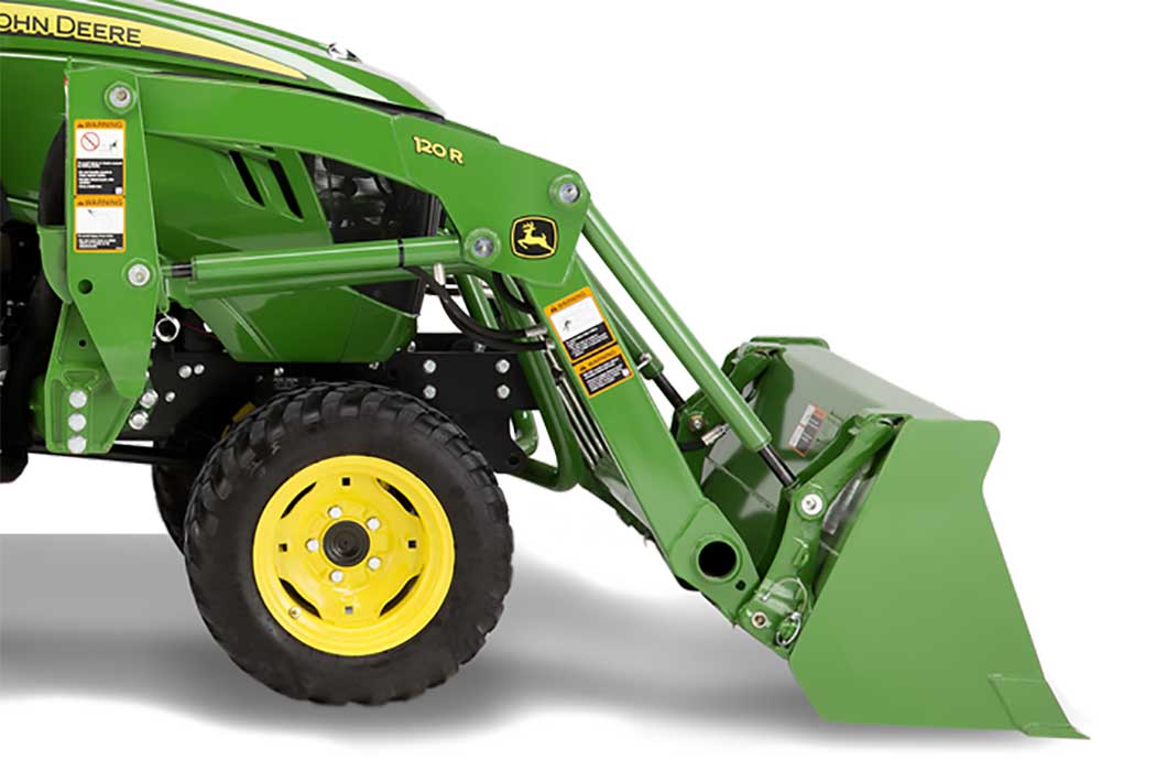 John Deere 120R Loader Bucket Attachment
