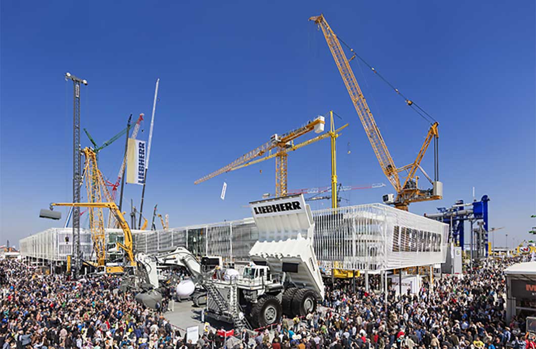 The Liebherr Group’s stand at Bauma 2016