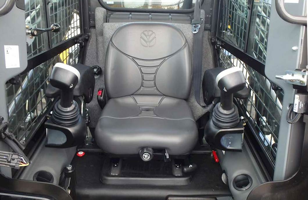 New Holland L228 Skid Steer Loader Cab and Controls