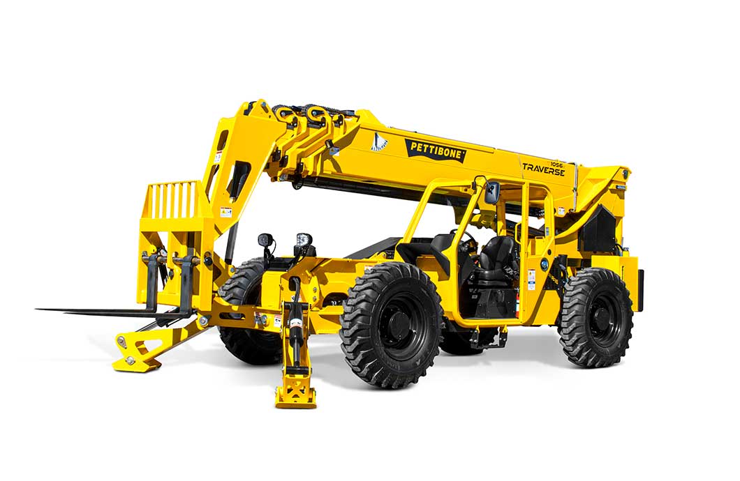 Traverse T1056X telehandler, the first 10,000-pound-capacity Traverse model it its X-Series lineup. Traverse T1056X telehandler, the first 10,000-pound-capacity Traverse model it its X-Series lineup.