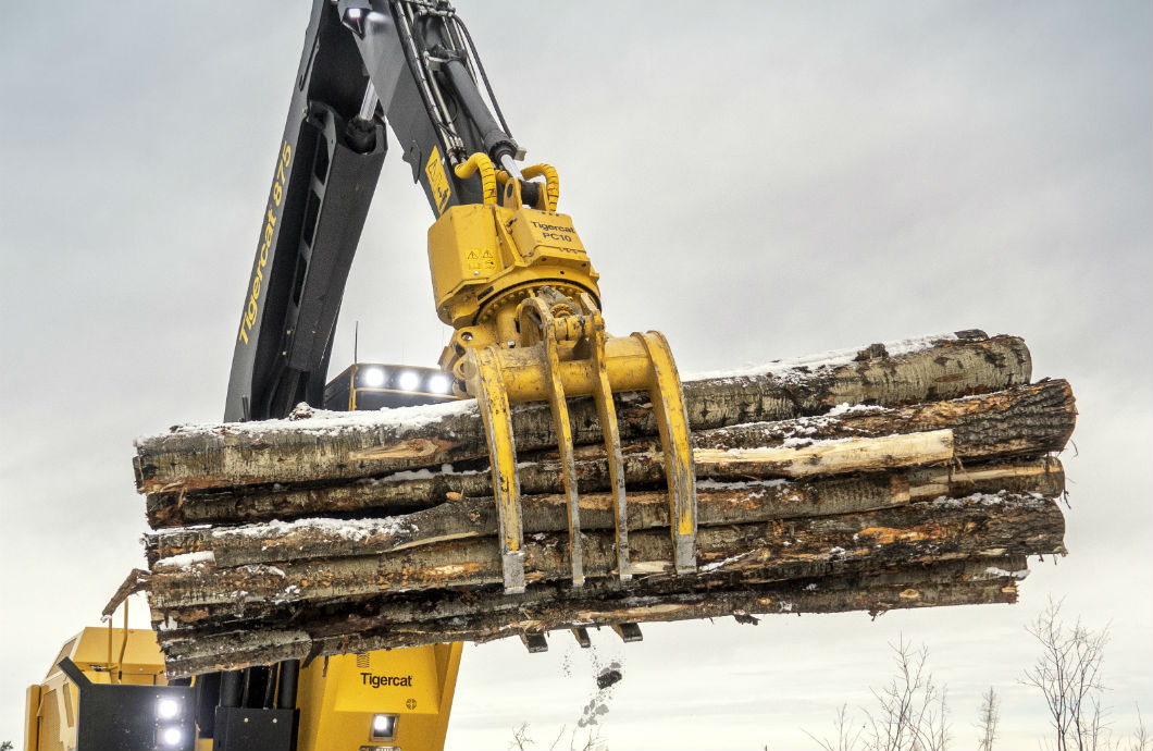 Tigercat power clam grapple